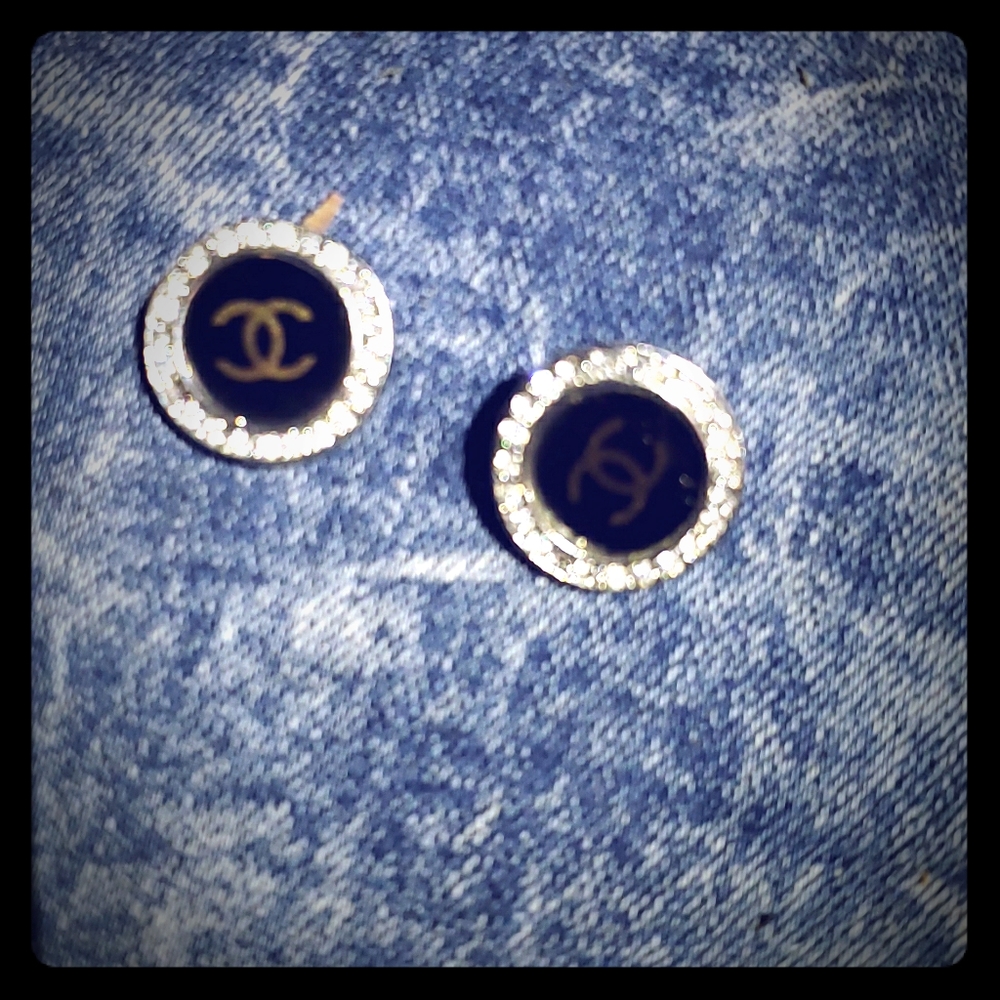 Chanel stud earings